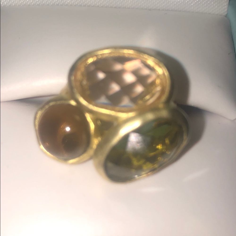 Unique Three Stone Ring - image 2